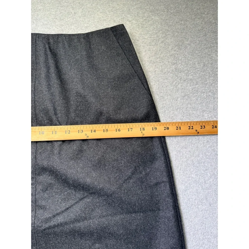 Ralph Lauren RL‎ Charcoal Wool Tailored Pencil Skirt Women Size 8 NWT Fall 2006